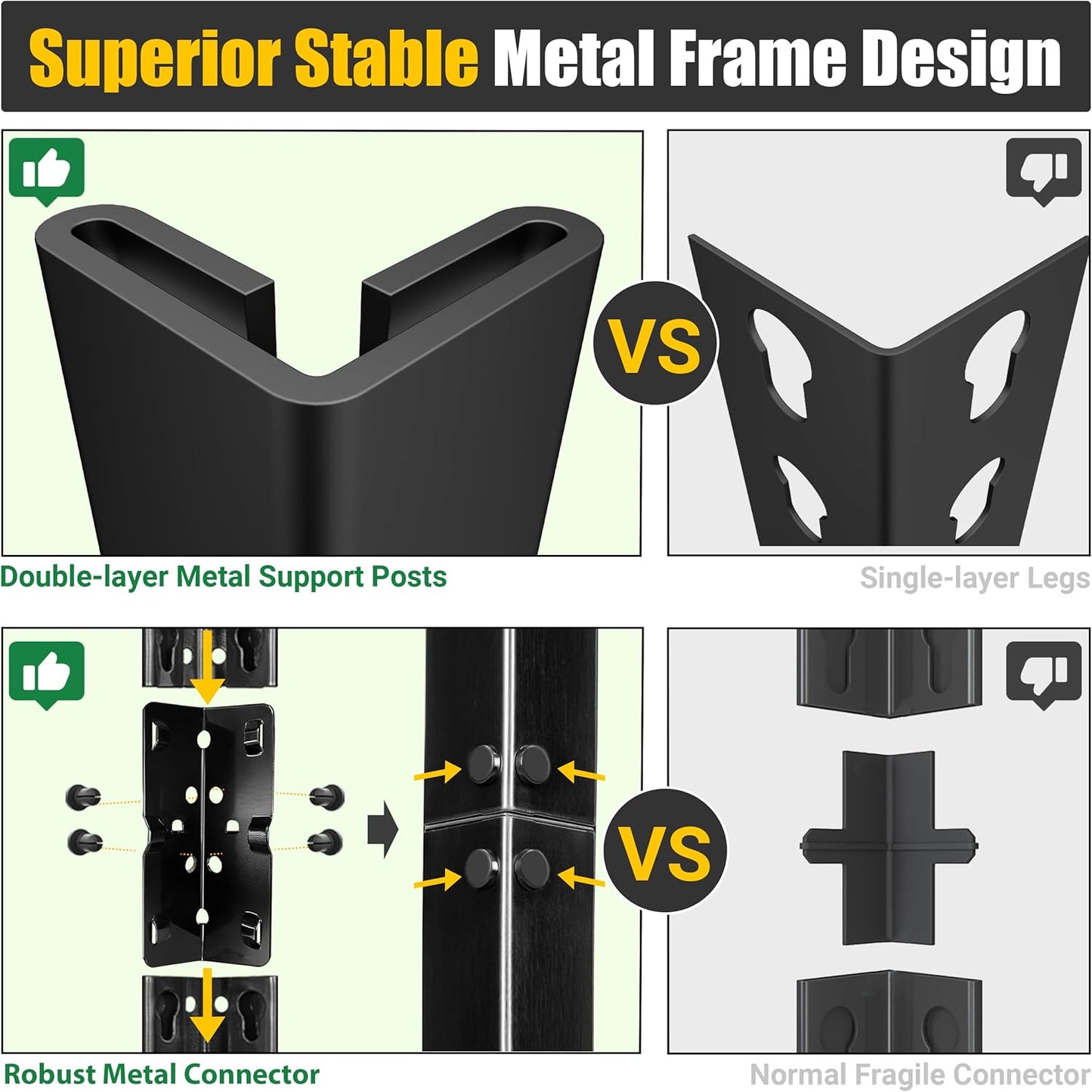 PrimeZone Heavy Duty Storage Shelves - 48" W X 18" D X 72" H Adjustable Garage Wire Shelving Unit, 5 Tier Industrial Metal Shelf Standing Utility Rack for Warehouse, Pantry, Basement, Black, 4 Pack