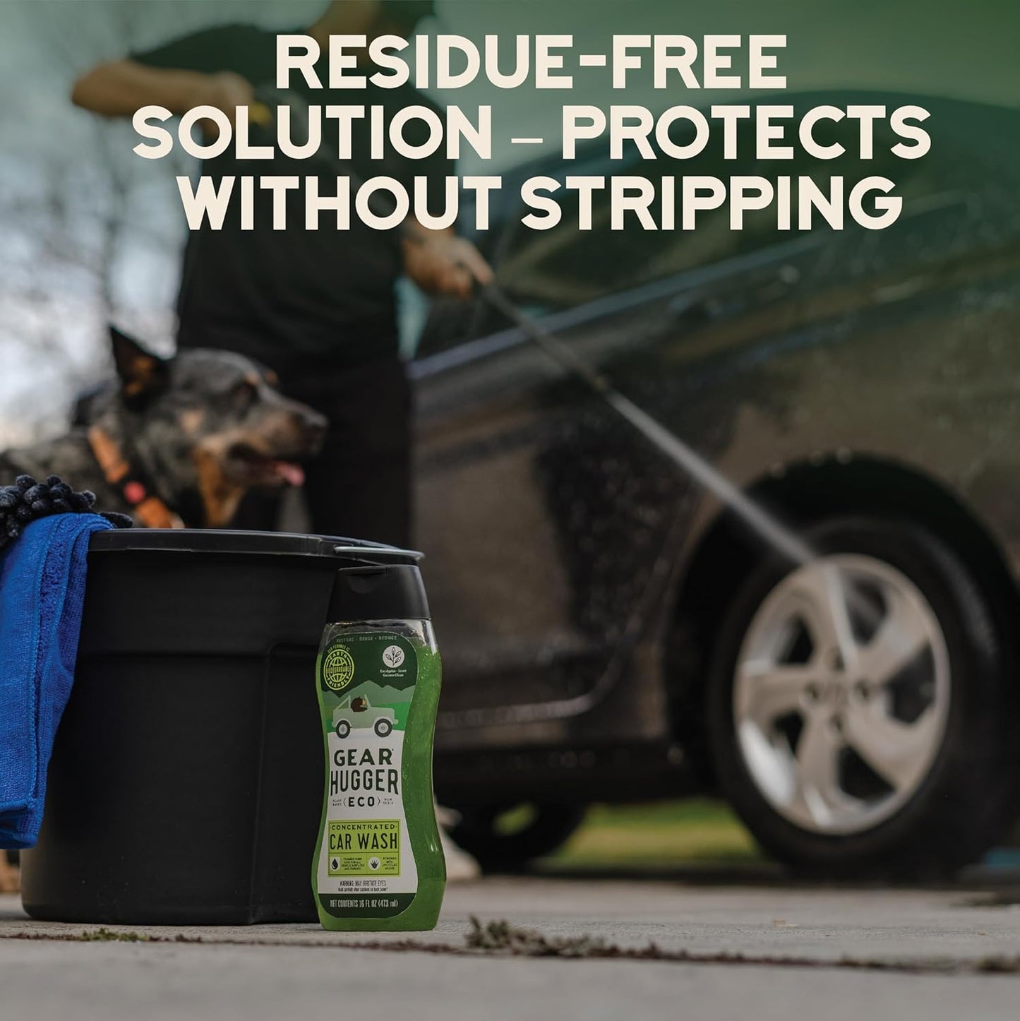 Car Wash Soap (16 oz, Pack of 2) – Eco-Friendly Car Cleaner, Biodegradable Car Wash with Natural Saponins & Eucalyptus – Safe Car Soap for All Vehicle Surfaces