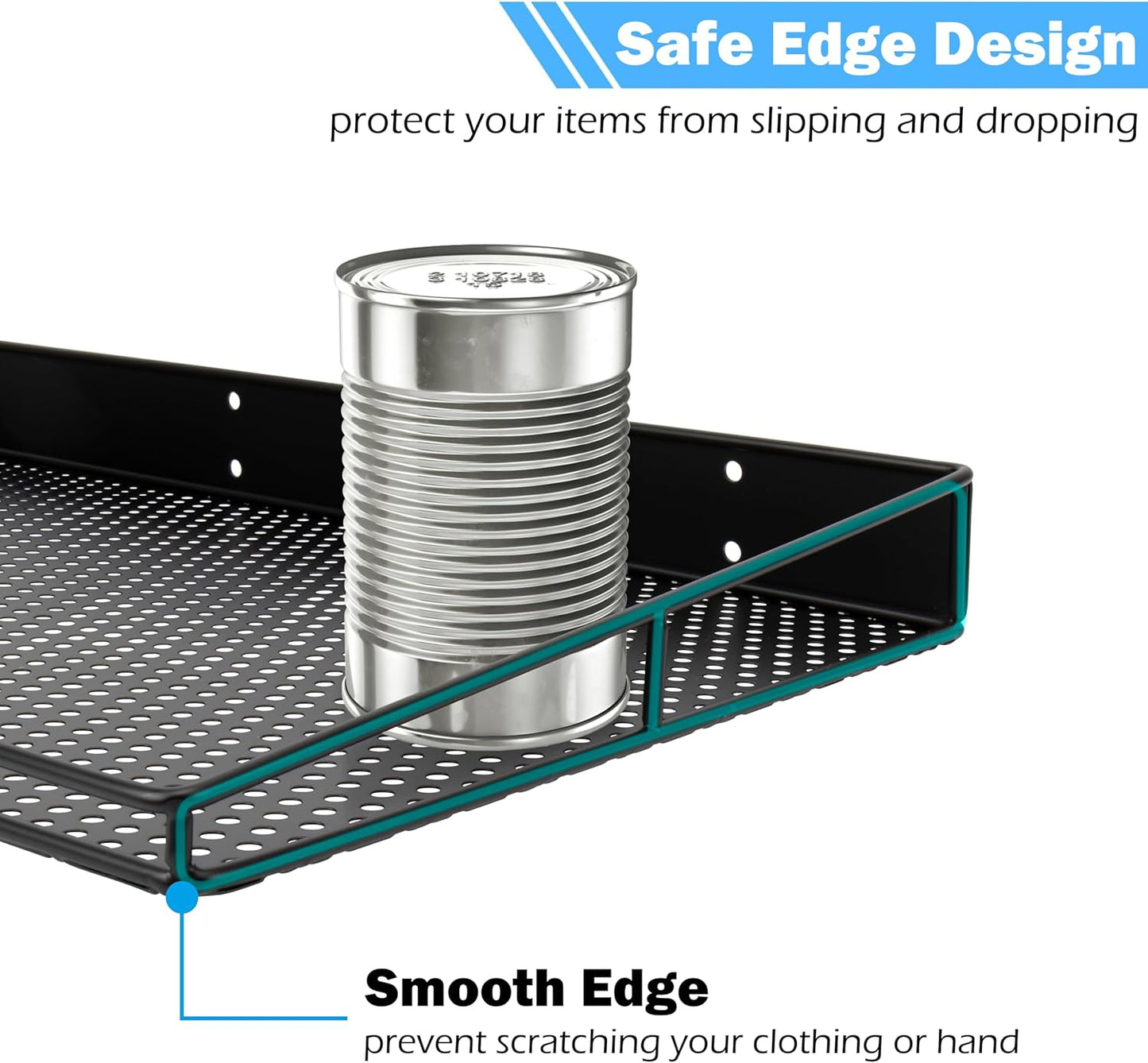 RedCall Heavy-Duty Wall Shelf, 2 Pack Garage Shelf, 23.5" x 12" Large Wall Mounted Shelves for Garage, Laundry Room, Closet, Holds Up to 75 Lbs