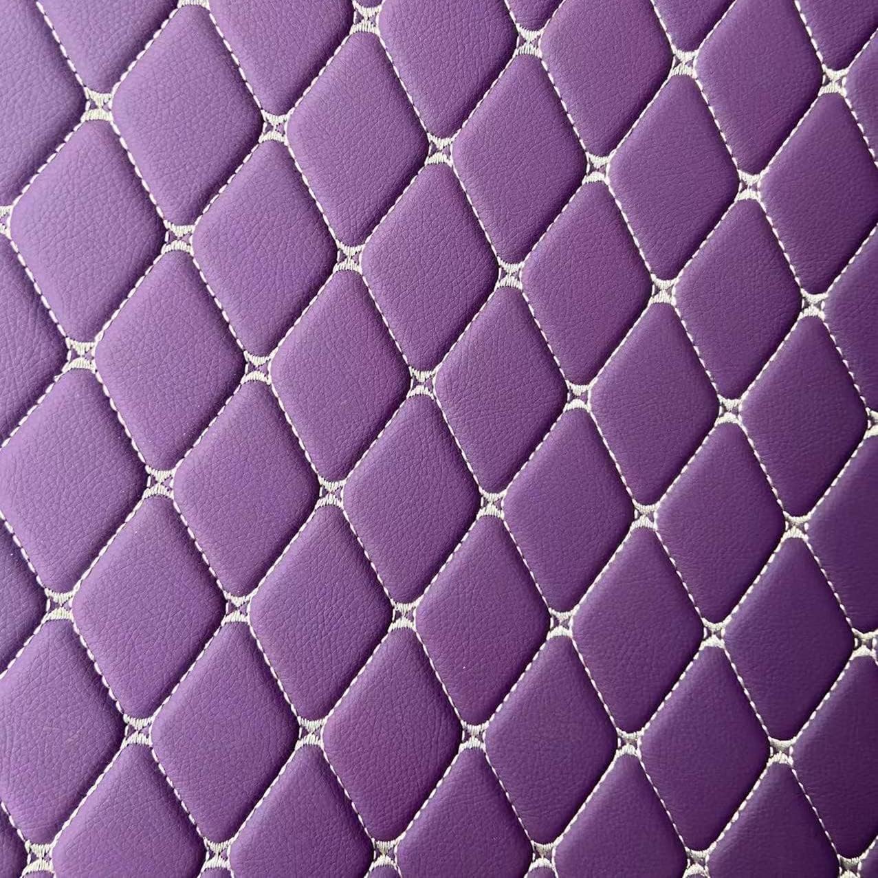 Custom All-Weather Protection Luxury Leather Floor Mats for Cars SUVs Trucks According Anti-Slip Leather Floor mats ﻿ (19,Purple)