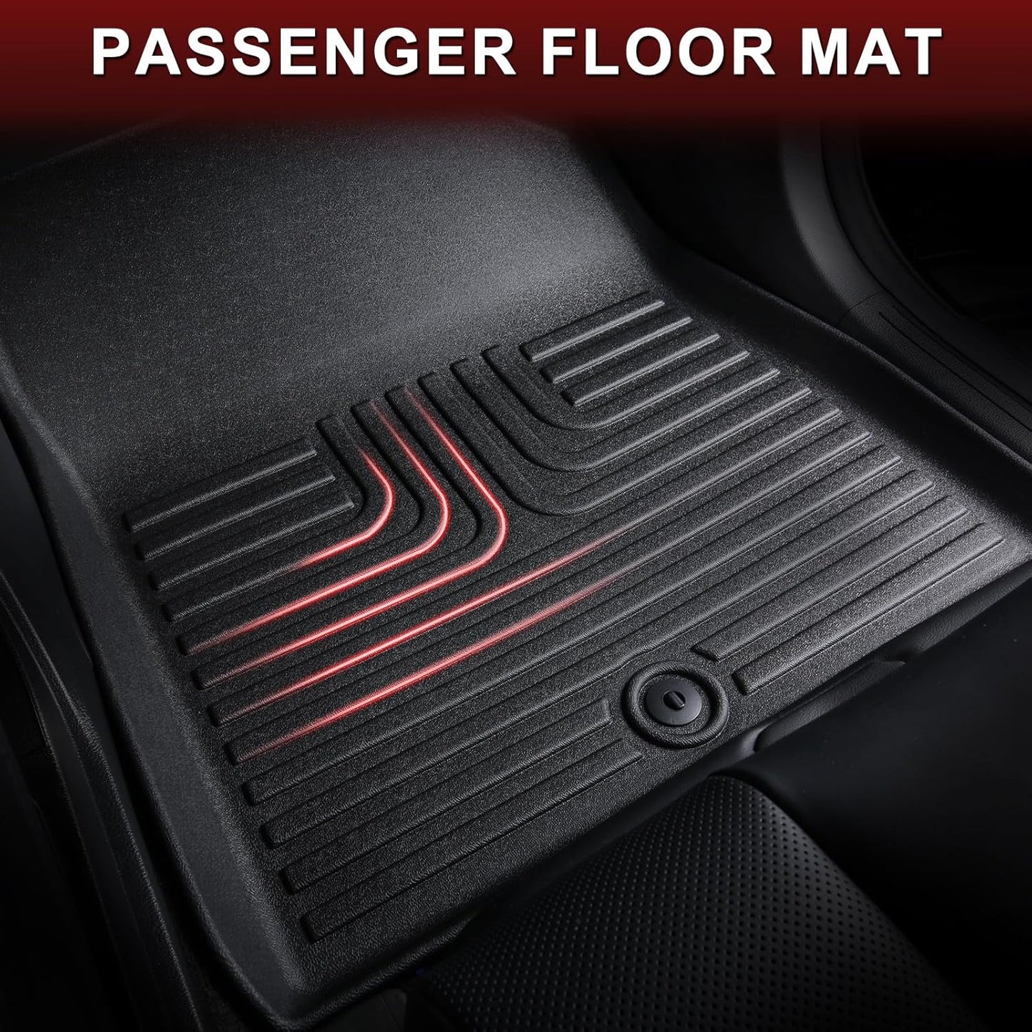 Wayhigh-All Weather Floor Mats & Cargo Liner Set for 2020-2024 2025 Nissan Sentra S/SV/SR Sedan Custom Fit TPE Heavy Duty Car Mats for Nissan Sentra Accessories- Black