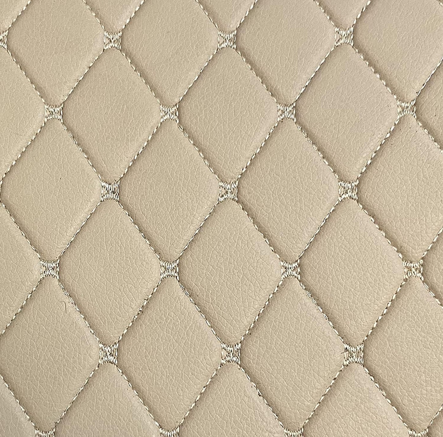 Custom All-Weather Protection Luxury Leather Floor Mats for Cars SUVs Trucks According Anti-Slip Leather Floor mats ﻿ (9,Beige)