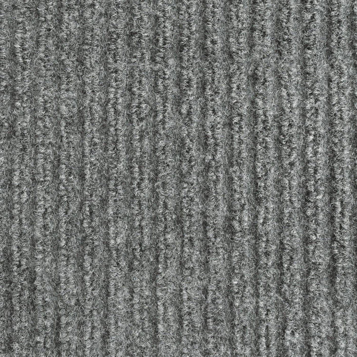 iCustomRug Spartan Weather Warrior Duty Indoor/Outdoor Utility Ribbed in 3ft,4ft,6ft Widths 70 Custom Sizes with Natural Non-Slip Rubber Backing 4'X16' in Grey