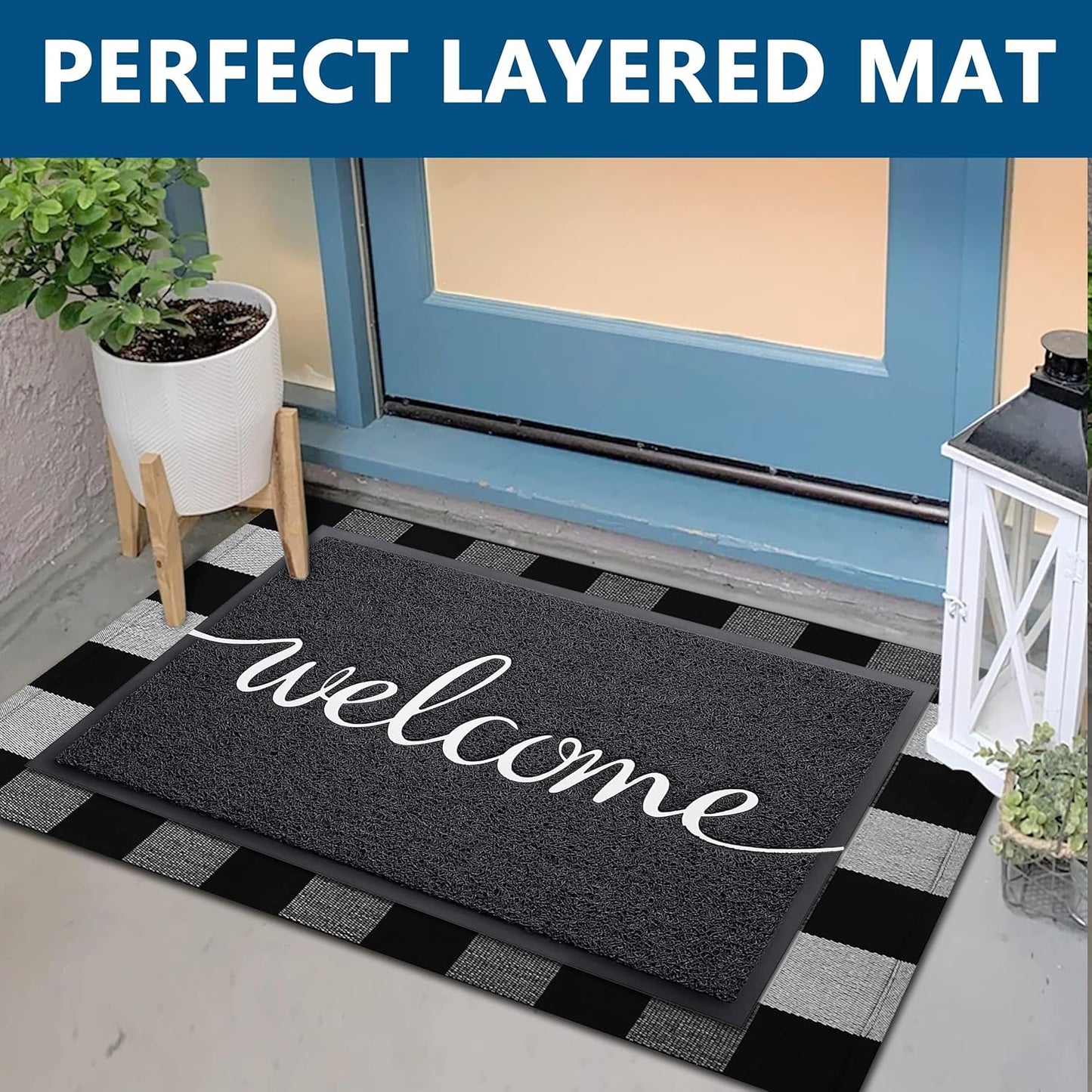EARTHALL Funny Welcome Mats Outside/Inside 71"x47", Front Door Mat Outdoor Entrance, Indoor Outdoor Mats for Home Entrance, Funny Doormat Outside/Inside Entry, Front Porch Decor for Farmhouse